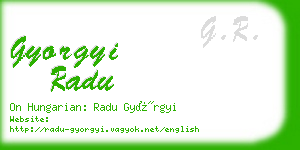 gyorgyi radu business card